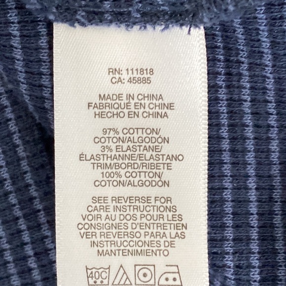 Michael by Michael Kors Long Sleeve Cotton Sweater/ Top Navy Blue/ Blue  L - Picture 6 of 8